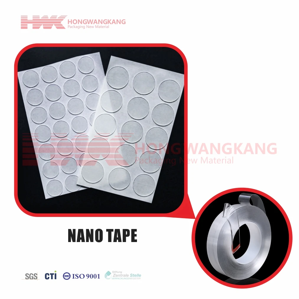 HWK Factory Custom Reusable Die Cut Nano Adhesive Pads High-Quality Nano Gel Pad for Phone Mounting, Automotive, and Electronics