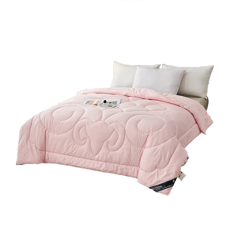 Home Textiles Winter Australian Brushed Wool Printed Pattern Warmth Anti-Drilling Wool Quilt supplier