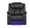 Black + Faux Leather + Polyurethane Foam