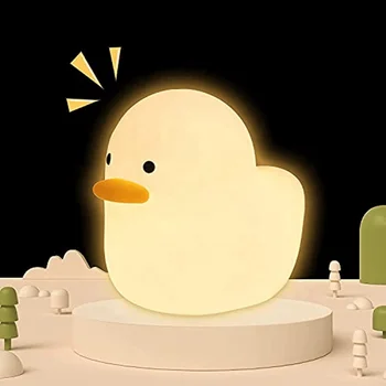 Custom Children's Home USB Charging Light ABS+PC Bedside Lamp Breastfeeding Touch Control White Duck Night Light