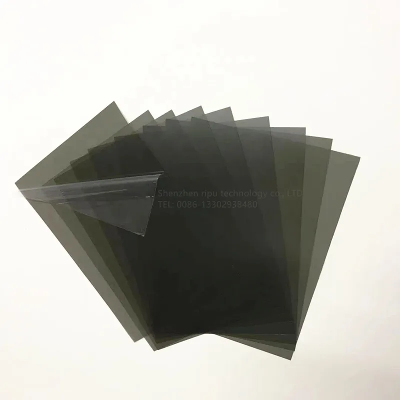 DIY Polarizer Screen Polarizing Film Experimental test Identification Card Polarized Plate PL CPL Lens Glasses