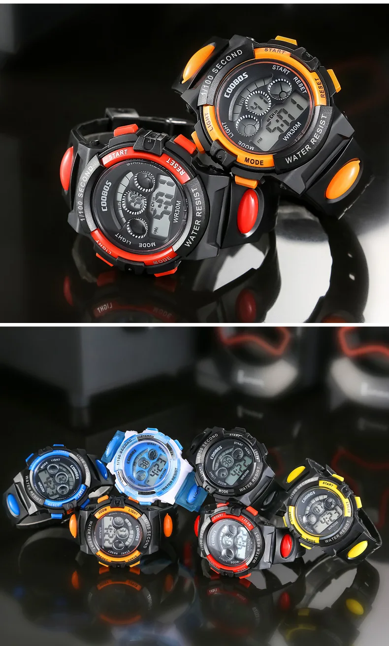 Montre Digitale Étanche Multifonction Pour Homme – Écran Rétroéclairé, Alarme, Sport Outdoor, Couleur Aléatoire, 24,5 Cm De Circonférence