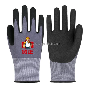 Industrial heavy duty safety hand glove construction garden gloves & protective gear working gloves safety glove