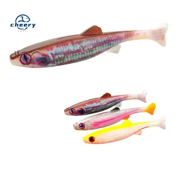 CHEERY 19cm/63g Predator Soft Fishing Lure Swimbait Paddle Tail Cannibal Artificial Bait Big Eye Jig Head Bass Sea Wobbler – Soft Lure – view 2