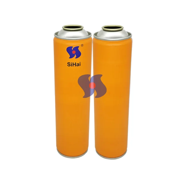 White Coating Printing Diameter 57X206 mm Size Accepted Customer logo Empty Aerosol Tin Cans