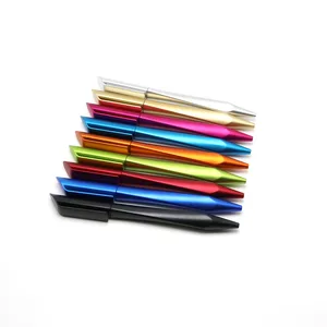 Customized Metallic Paint Color S Shape Twist Plastic Ball Pens  Triangle Shape Promotional Pen