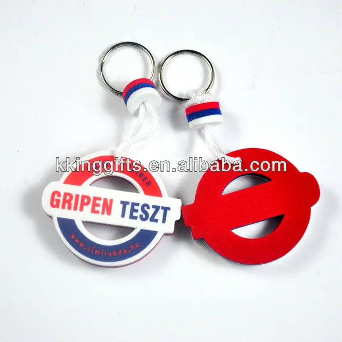 Custom Fashion Floating EVA Foam Keychain Sports Meet Gifts for Hotel Promotions with Custom Logo