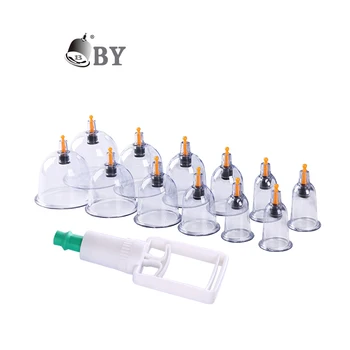 BY Baoyi Plastic AS Vacuum Cupping therapy massage cups Set 1 to 8 Size of Single cupping hijama cups wholesale suction cup