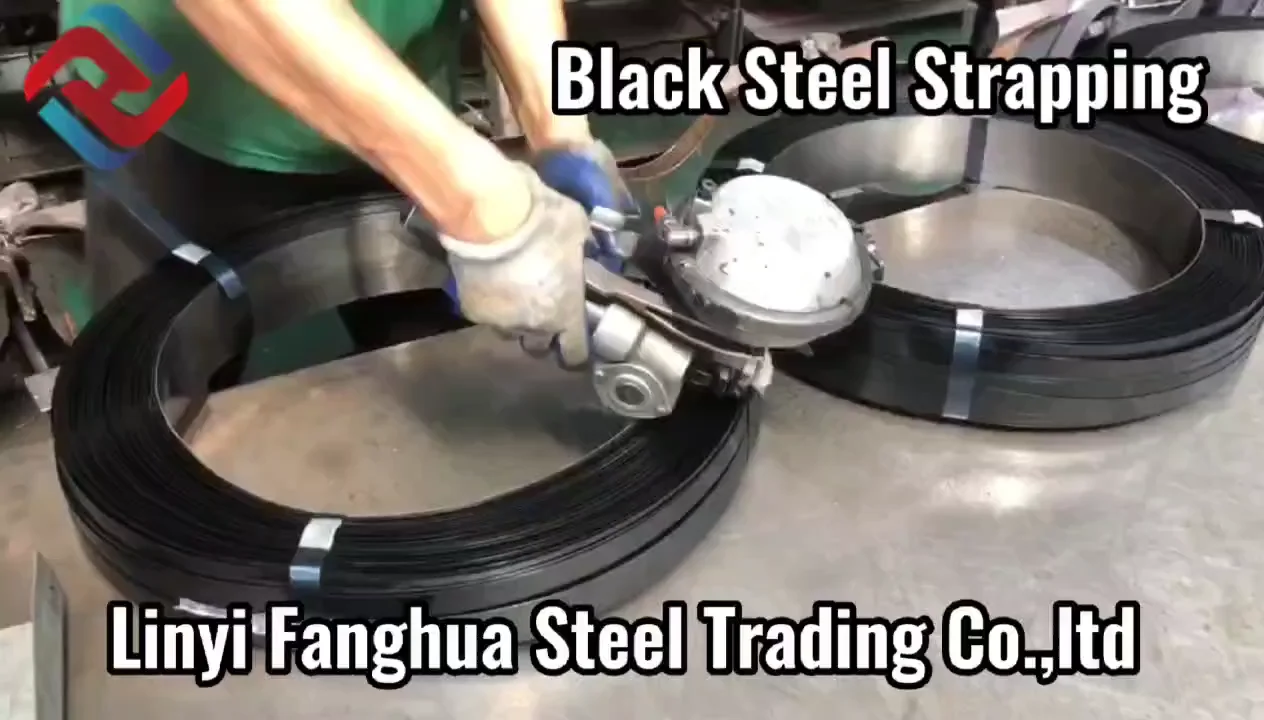 Black Steel Strapping For Packing Perforated Steel Strapping Adjustable