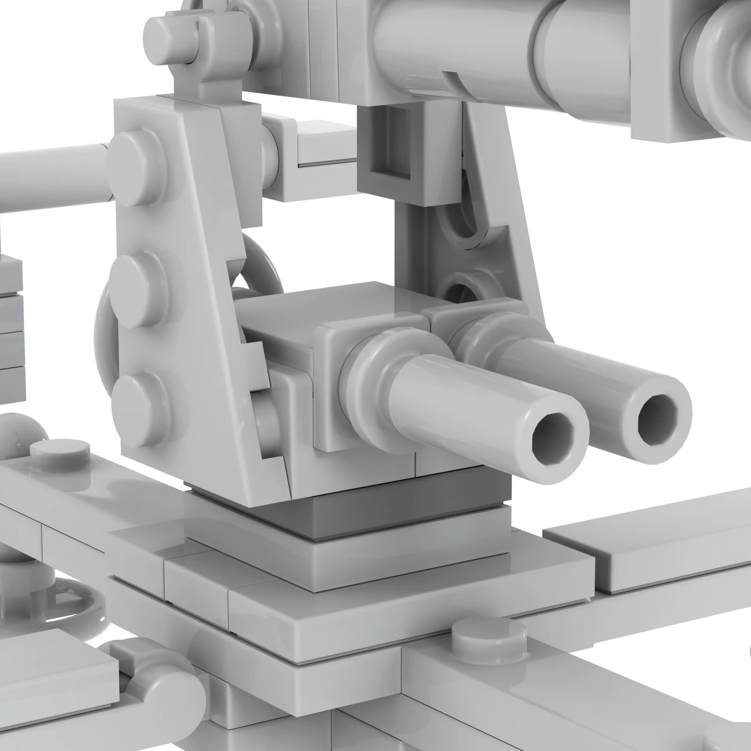 MOC5024 Military Series WW2 Artillery Model Cannon Weapon Bricks Educational Building Block Creative Gifts Toys for Kids 109Pcs