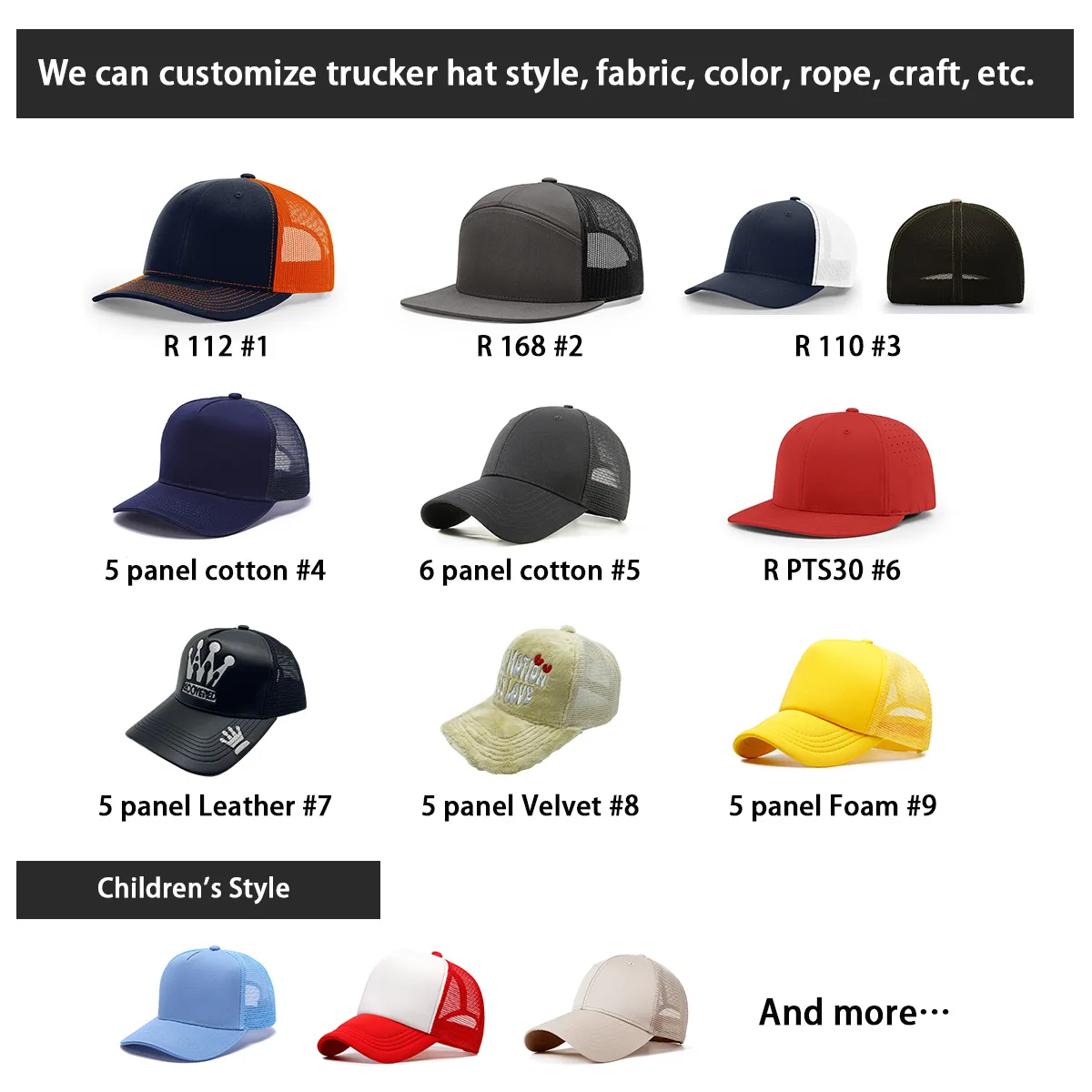 Custom Embroidery Logo Hat - Summer Hip Hop Cap Snapback