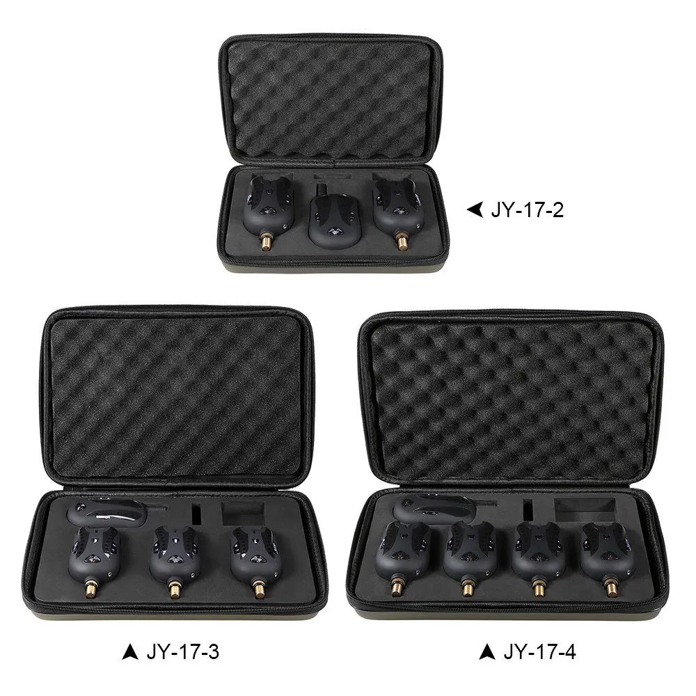 Wireless Fishing Bite Alarm Set 4+1 Fishing Bait Alarms Indicator For Carp Coarse Fishing