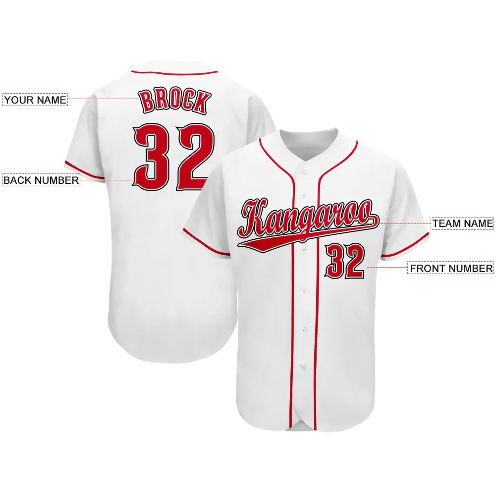 BETHERIVAL With 3d Mockup v Neck Men Pullover Black and Red Sublimated Uniform Jackets Women Men Baseball Jerseys details