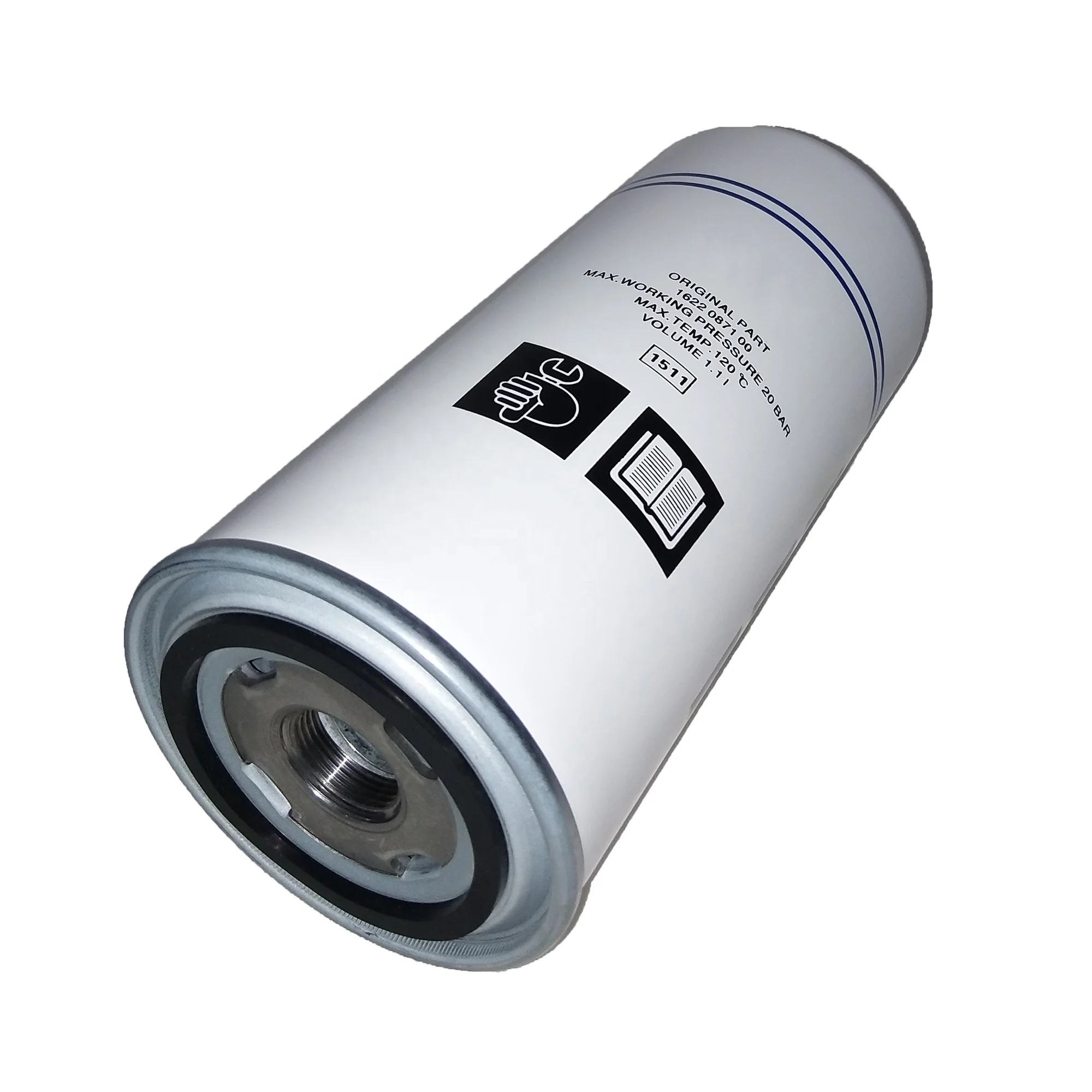 AP425 Air Compressor Intake Filter - Polyester Element With Removable Foam Pre-Filter, 2-1/4"H X 4-3/8"OD X 3"ID