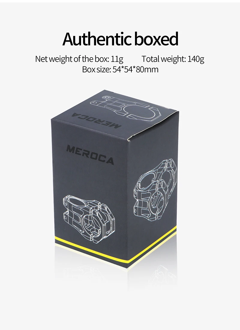 Meroca ME35 Gradient Color 5-Axis for CNC Bicycle Stem 35mm Short Stem with Hollow Design Waterproof & Rustproof Stem Kits