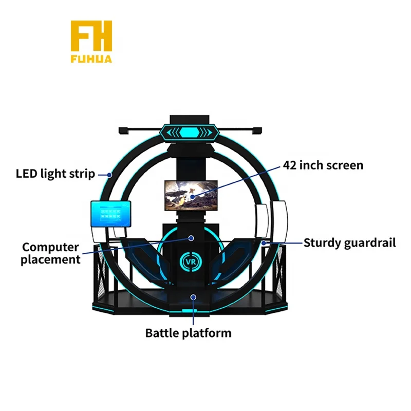New Design Vr Park Machine Virtual Reality Games Simulator 9d VR Space Walking Platform
