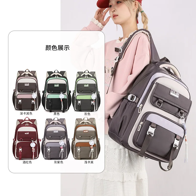 Waterproof Teen School Bag Girls Sac a dos High Quality School Backpack for Teenagers Mochilas Escolares High School Students