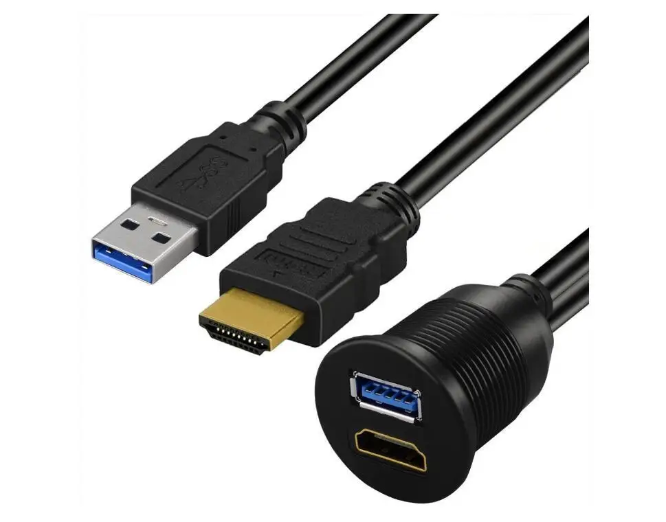 CAVO PROLUNGA USB Auto Cruscotto Per Autoradio USB Per Ricarica, MP3, Video 95cm EUR 3,40 - IT - Foto 6