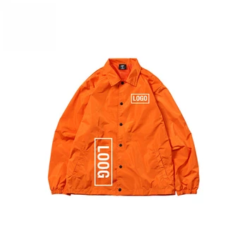 Low MOQ Custom Winter Jackets Wholesale Men Nylon Coaches Jacket