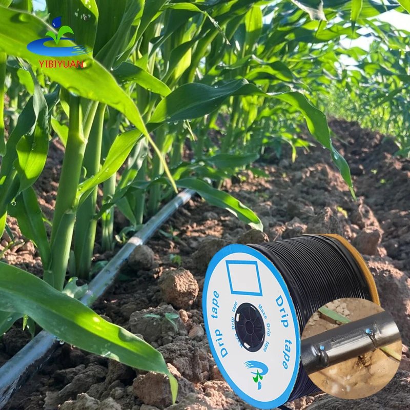 Farm Drip Iline 16mm 20cm 2.0lph 12 Mil Flat Emitter Labyrinth Anti Clogging Agricultural Drip Irrigation Tape