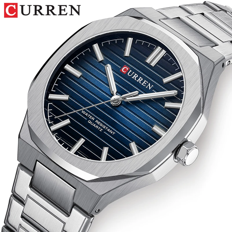 New Arrivals CURREN Gold Watch for Men 8456 Stainless Steel Man Watches  Fashion Analog Quartz Waterproof Wrist Watch Mens Reloj