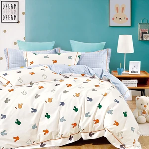 KOSMOS Wholesale King Size 100% Polyester Printed Woven Bed Sheets Quality Geometric Pattern with Fresh  Design