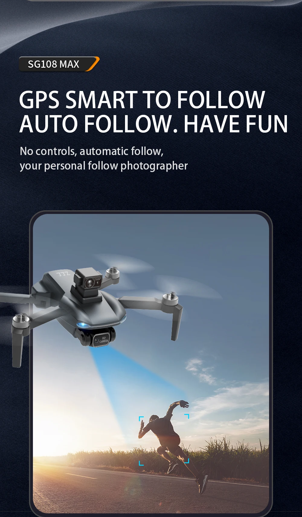 ZLL SG108 MAX Drone 4K 2-Axis Radio Control Toys 5G WIFI FPV Drone with Camera Obstacle Avoidance 1.2KM Christmas gifts
