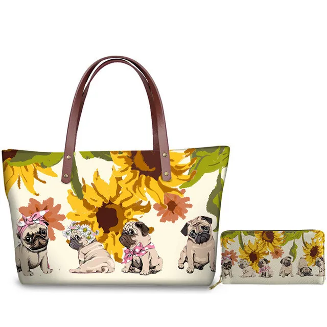 dog print purses