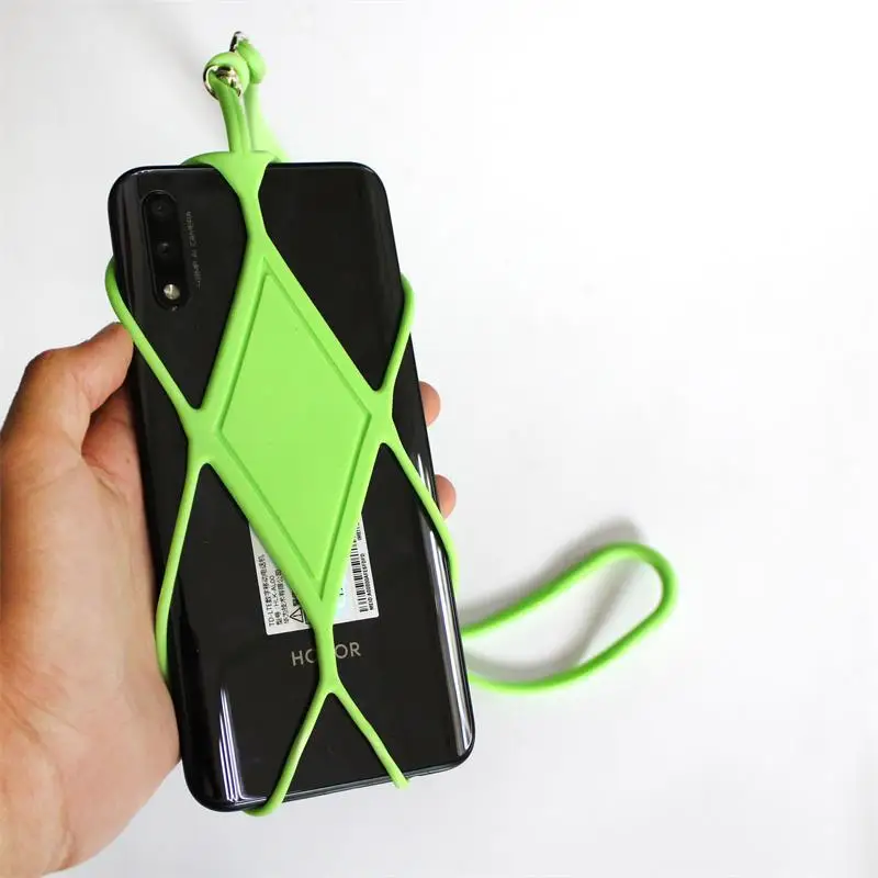 Silicone Neck Strap Crossbody Anti-drop Protective Case Compatible With Most Phones Universal Phone Lanyard_voghion.com