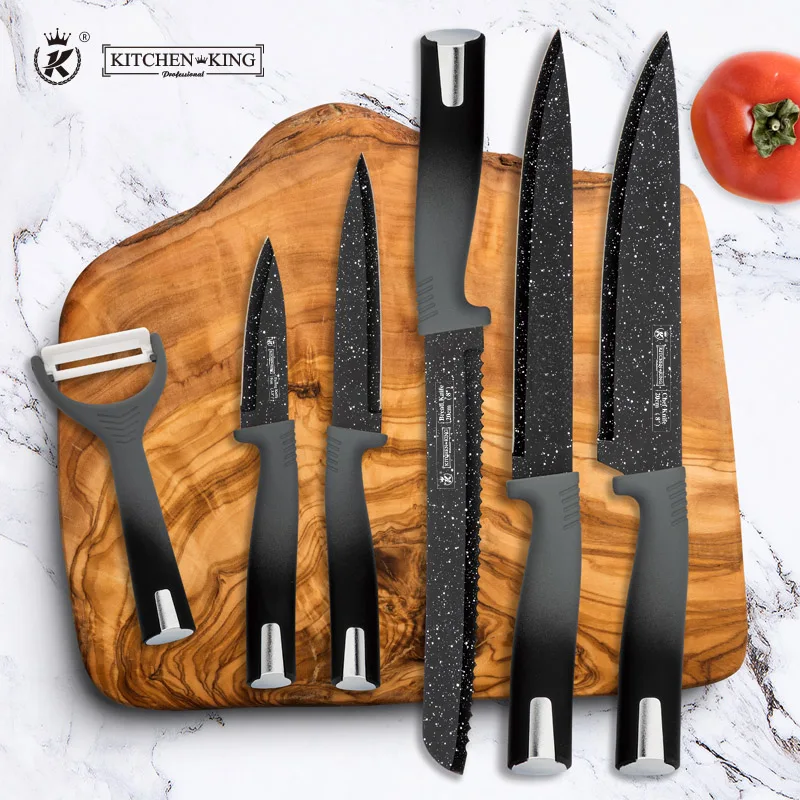 kitchen king 8pcs exclusive grey gradient - Knife Sets