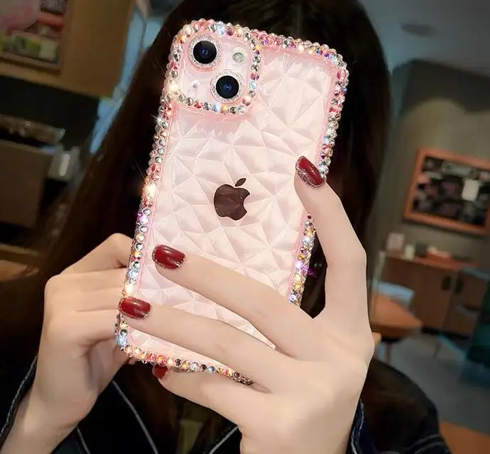 Luxury Bling Rhinestone Soft Case For Iphone 15 14 13 12 11 Pro Max X