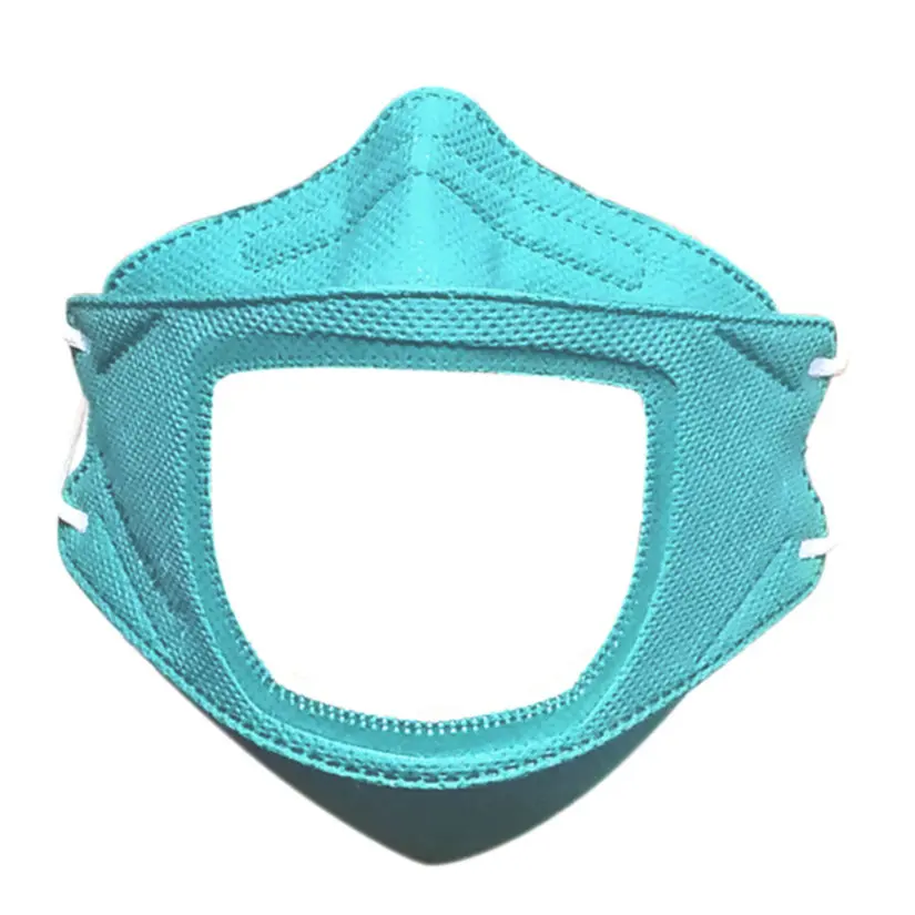 Colorful anti fog anti dust clear easy breathe transparent party mask for Deaf-mute