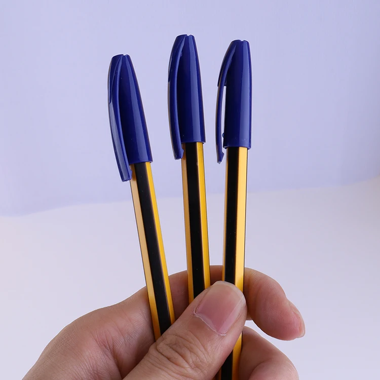 Заводские Рекламные 50 ⑤ кор. 3 цвета пластиковые шариковые ручки высокое качество офисная школьная шариковая ручка