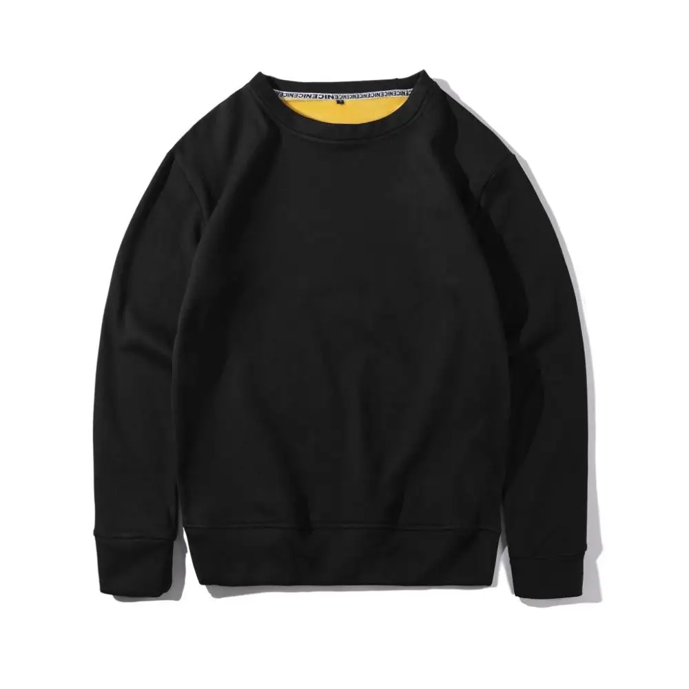 blank black crew neck