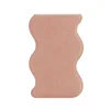 Espejo de cuero PU rosa