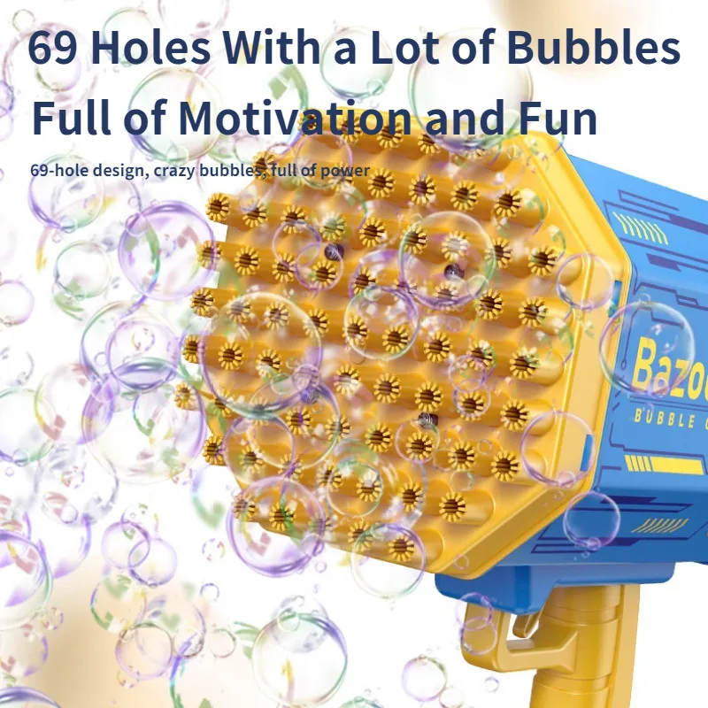 Pallet Deal – Bubble Machine – 69 Hole Bubble Gun – Rechargeable