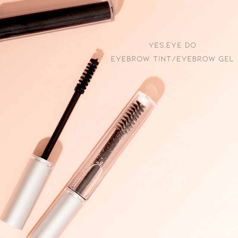 High QualiPrivate Label Eyebrow Clear Setting Eye Brow Tinted Styling Gel Tube with Brush Private Label Waterproof Eyebrow Gel