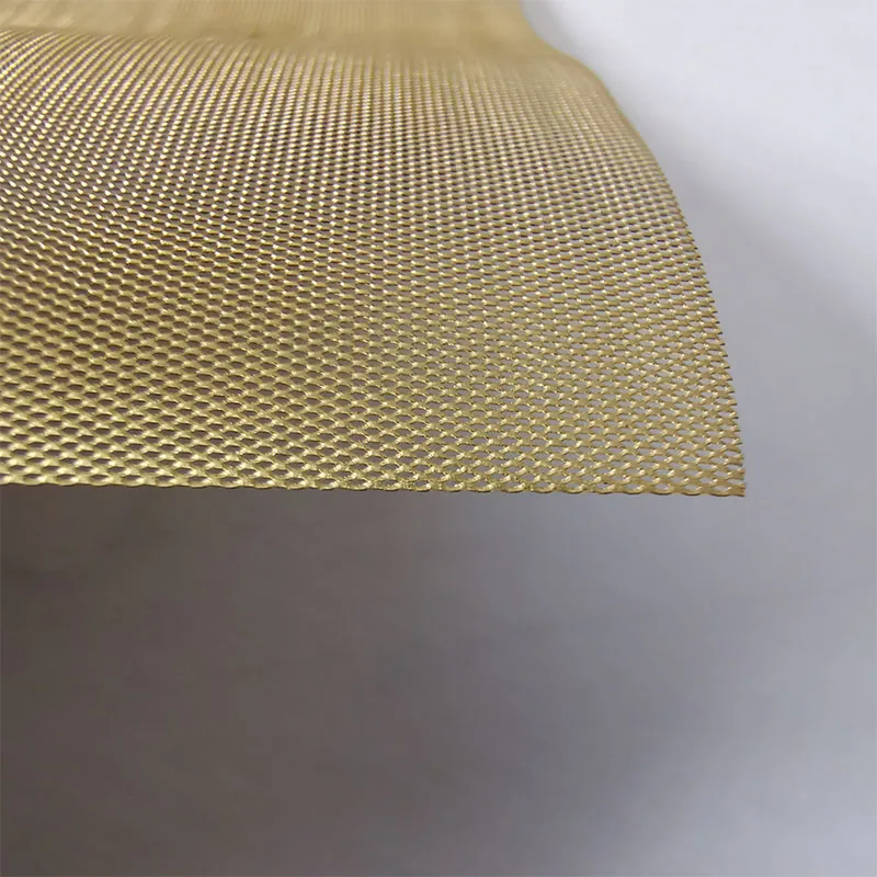 Battery Current Collector Precision Stretched Small Hole Brass Stainless Steel Metal Mesh Foil Grid