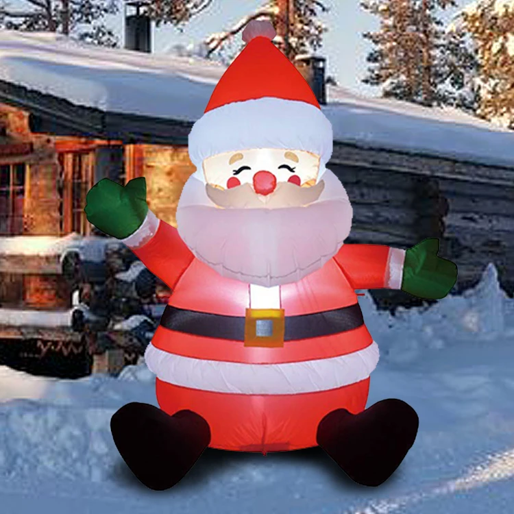 Inflatable Christmas Decorations 8ft Santa Claus For Holiday Outdoor
