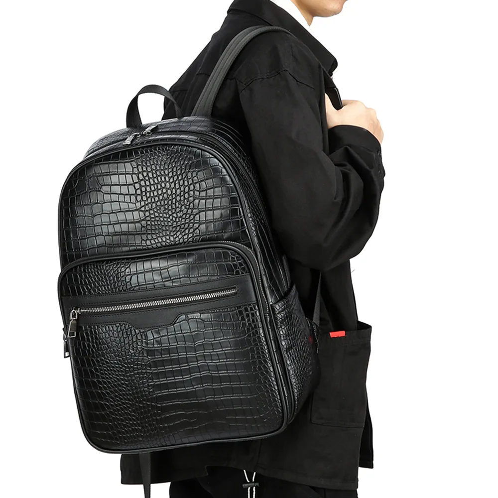 canvas leather backpack zipper Coffee Canvas Crossbody Backpack