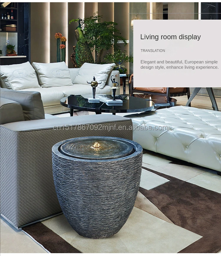 Aisitin Outdoor Water Fountains Solar Power Resin Fountaine Circulating