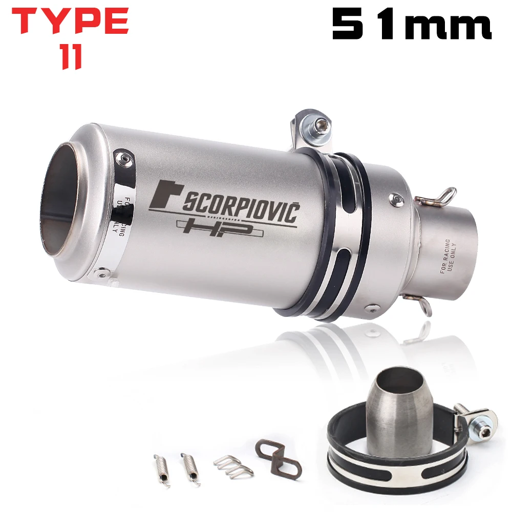 Motorcycle Racing Exhaust Muffler Silencer For 125... – Grandado