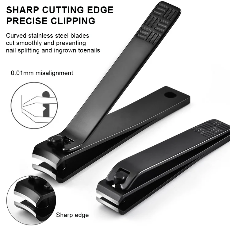 Wholesale Fingernail Clippers Kit Stainless Steel Custom Logo Straight