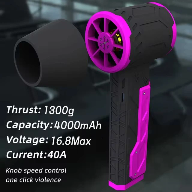 Handheld Violent Fan Powerful Electric Rotary Air Dryer Air Dust for Car Wash Snow Removal Turbo Jet Fan - view 5