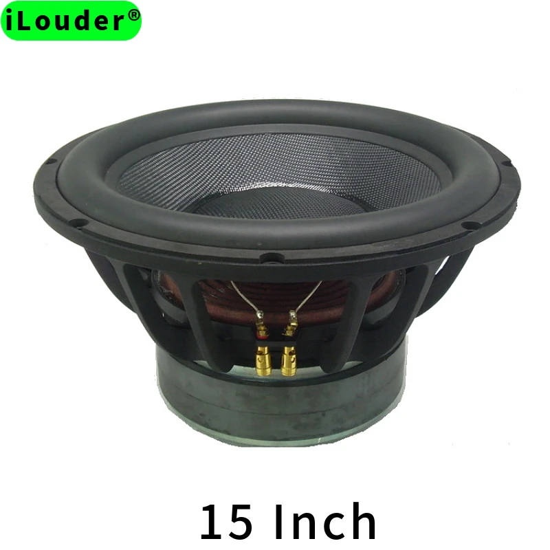 15-001) 15インチ 超低音 500W 8Ω ファイバーグラス 大口径ウーファー