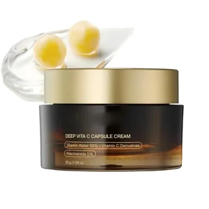 Wholesale Skincare 55ml Pink Bean Cream with Camellia Face Cream & Lotion Deep Vitamin C Capsules