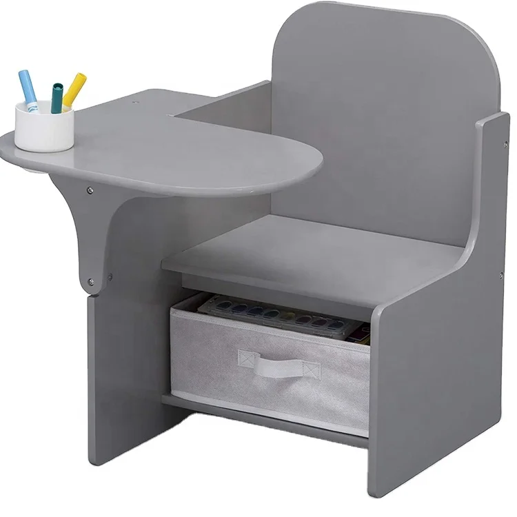 Modern Children Drawing Learning Furniture Set Storage Drawer Wooden Writing Study Desk Kids Table and Chair for Toddler