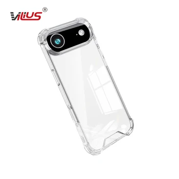 Clear TPU Acrylic Hard PC Cellphone Cover for iPhone 17/17PRO/17PROMAX/17AIR Anti-Fingerprint Retail A22 5G Mobile Phone Cases