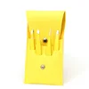 Yellow eyebrow clip 4-piece set