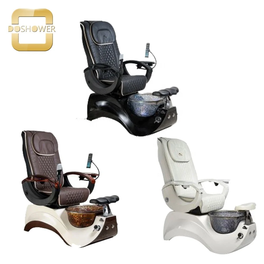 Manicure Pedicure Set with Portable White Pedicure Manicure Foot Arm Leg Rest for Doshower Pedicure Chair